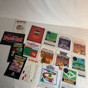 Atari vintage Game book Manuals Only Lot